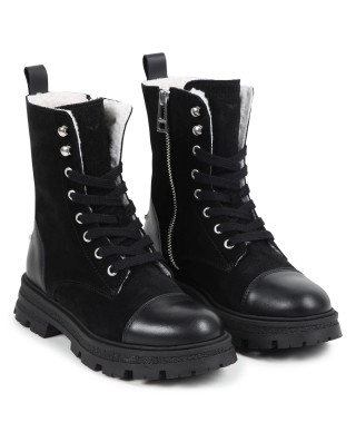 Bottines molletonnées noires