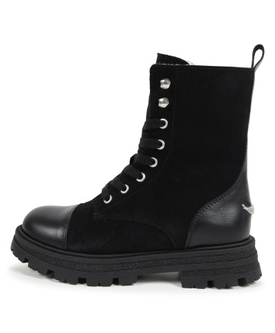 Bottines molletonnées noires