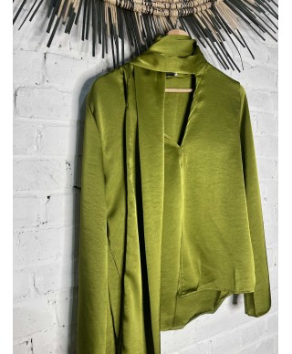 BLOUSE VERTE - NOLA