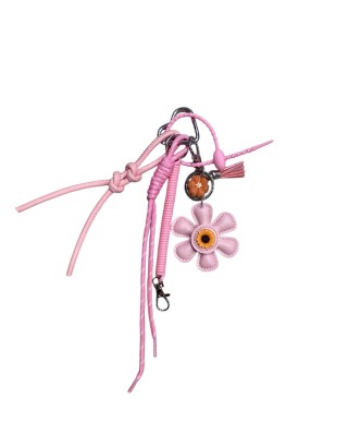 PORTE-CLÉ / BIJOU DE SAC ROSE