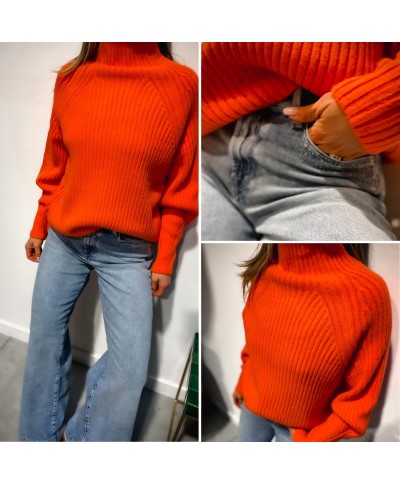 PULL ORANGE COL MONTANT ALIX