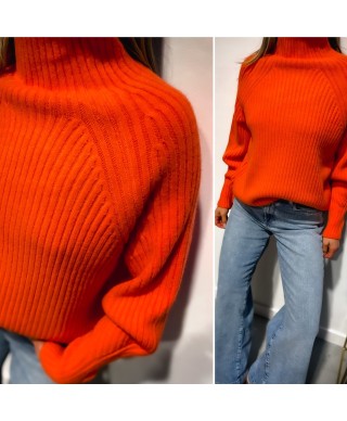 PULL ORANGE COL MONTANT ALIX