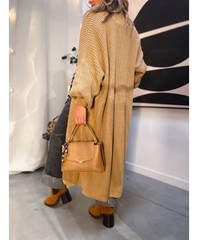 LONG GILET CAMEL - GASPARD