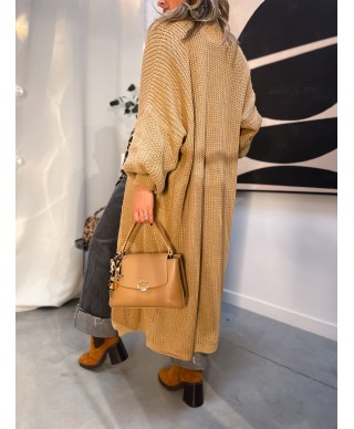 LONG GILET CAMEL - GASPARD