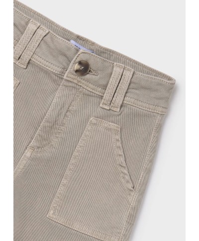 PANTALON ÉVASÉ EN SERGÉ