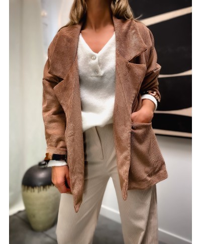 BLAZER CAMEL VELOURS - CARLY